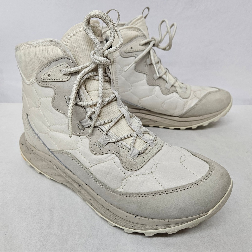 Merrell‎ Antora 3 Thermo Mid Zip Waterproof Boots J067776 Chalk Women's Size 10
